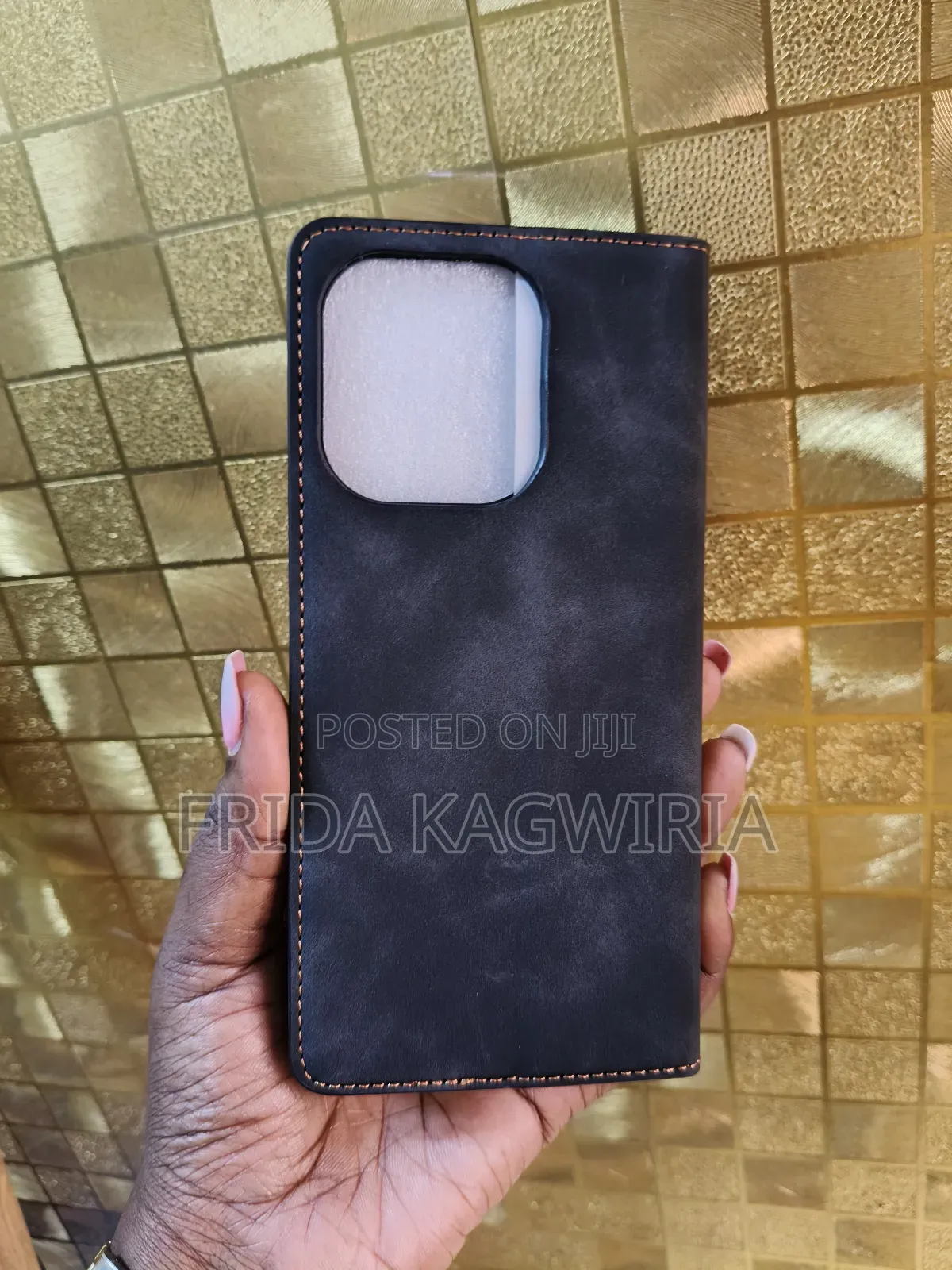 Oppo A5 Pro Leather Flip Case With Stand And Cardpockets