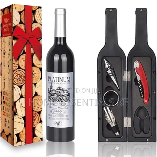 *5pcs Wine Gift Set Bar Tools Wine Bottle Pourer Kit - thumbnail 2