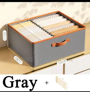 *Versatile Foldable Double Compartment Closet Organizer