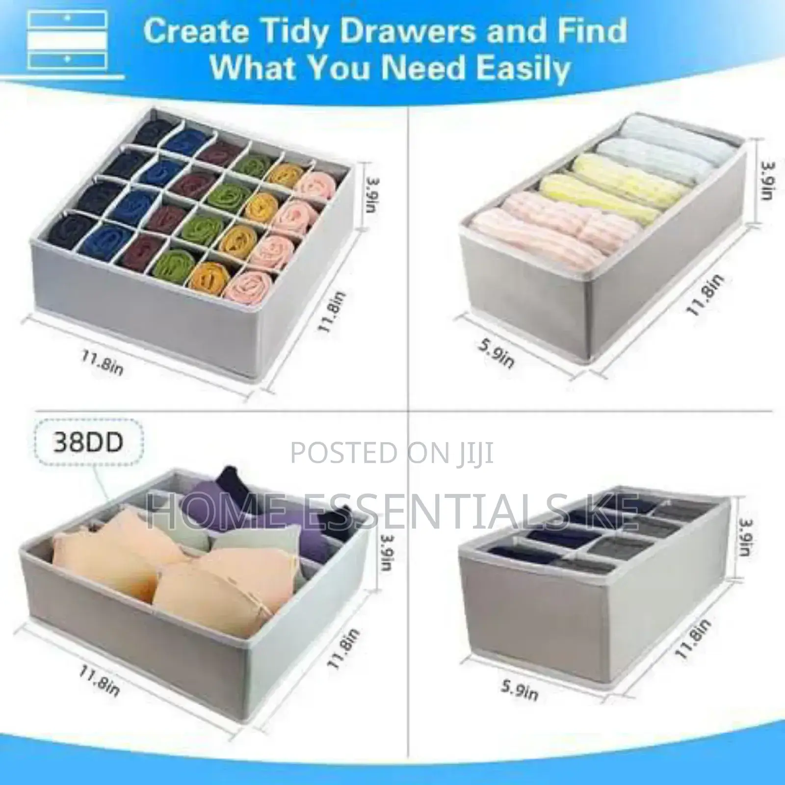 *4 in 1 Undergarments Organizer 4ps Set