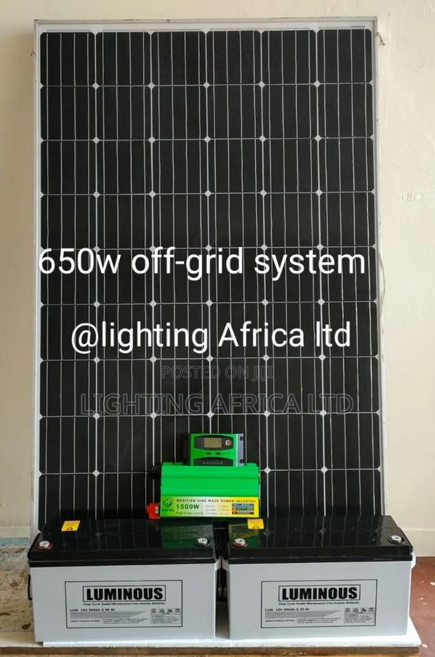 650w Solar Kit(24v) Inverter +(2)200ah Batteries +1500w/24v - main view