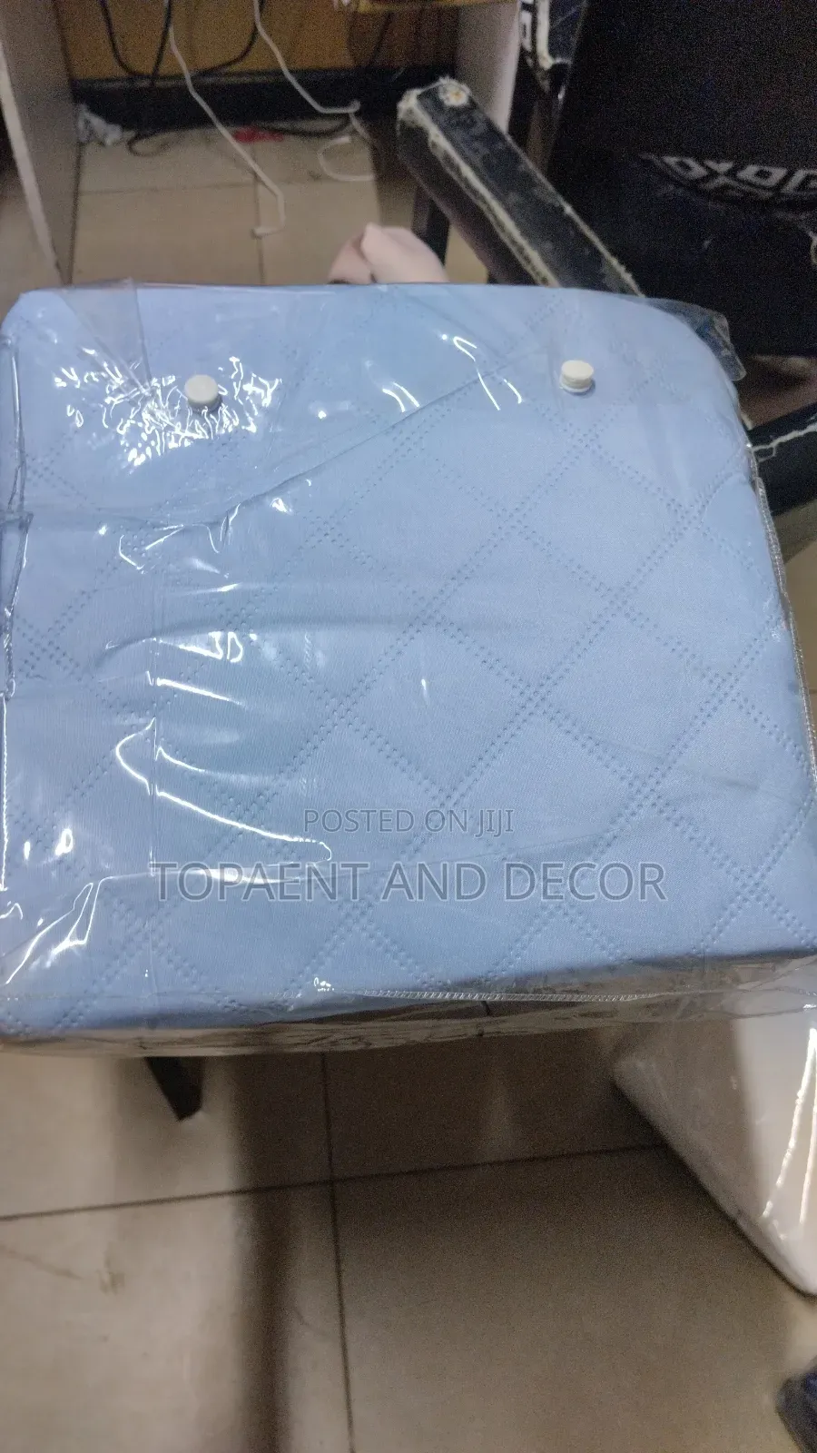 Sky Blue Water Proof Mattress Protector