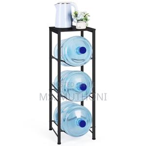 3 Tier Water Bottle Holder Rack With Upper Storage - thumbnail 2
