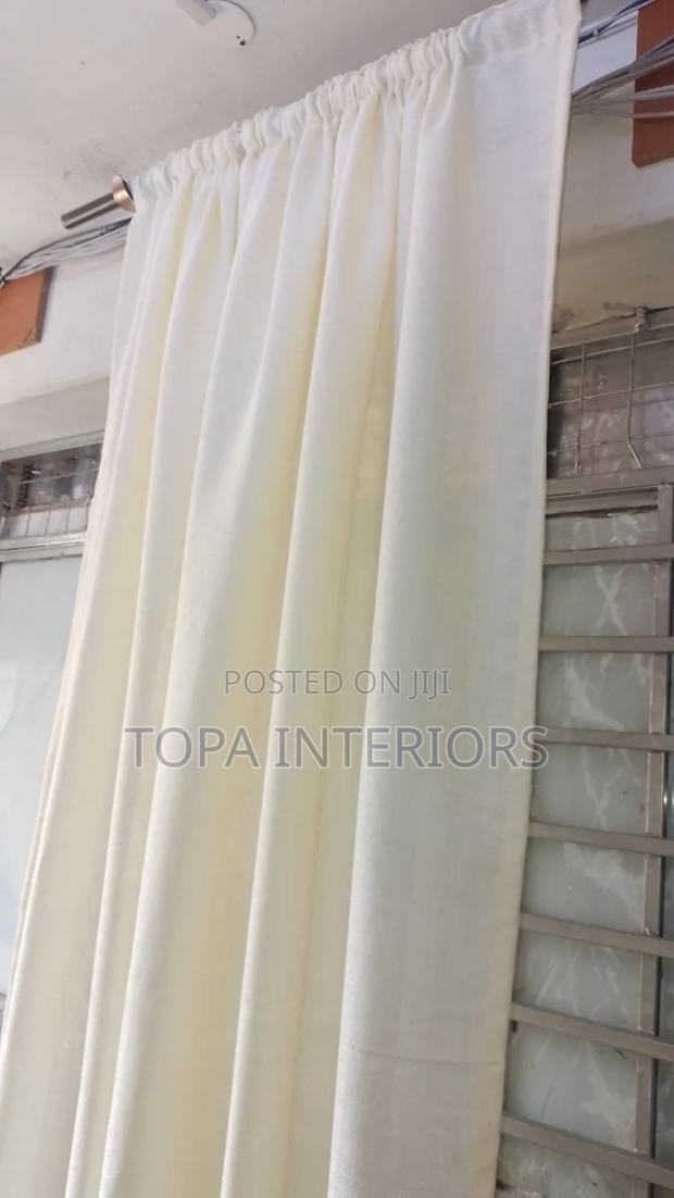 Cream Heavy Sheers Curtains for Bedroom and Living Room