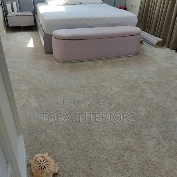 Warm Generic Bedroom Beige Wall to Wall Floor Carpets