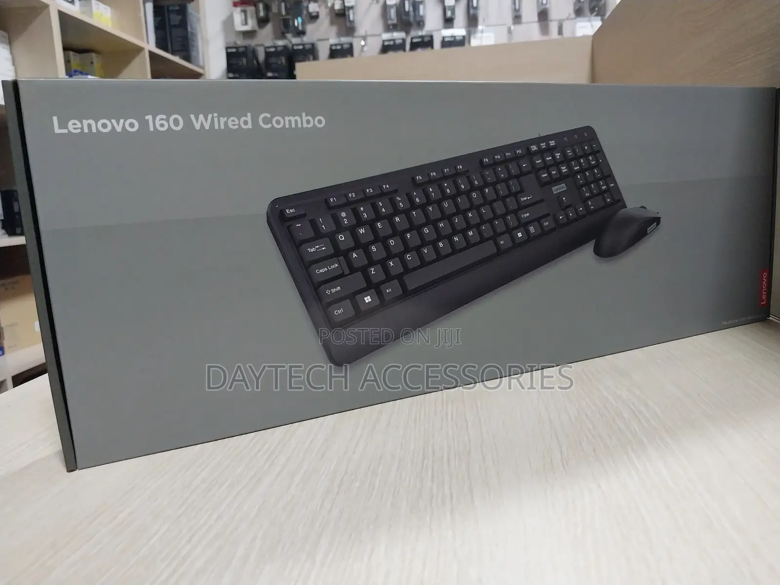 Lenovo Kb 160 Wired Keyboard Mouse Combo Wired Usb