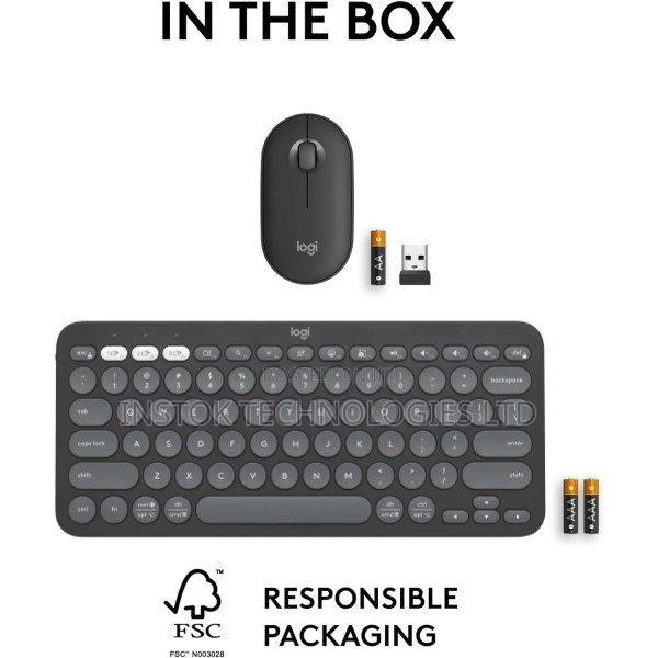 Logitech Pebble 2 Combo Wireless Keyboard Mouse