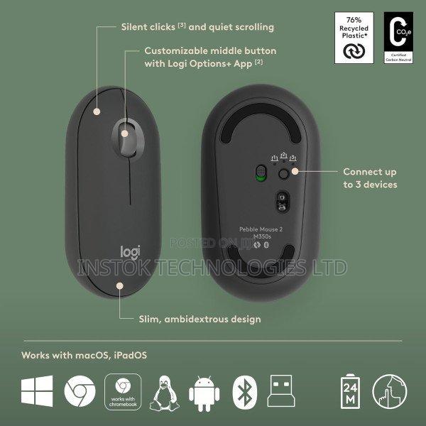 Logitech Pebble 2 Combo Wireless Keyboard Mouse - thumbnail 2
