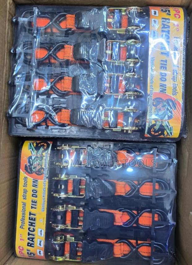 4pcs 1" Ratchet Tie Down/Ratchet Straps 4.5m