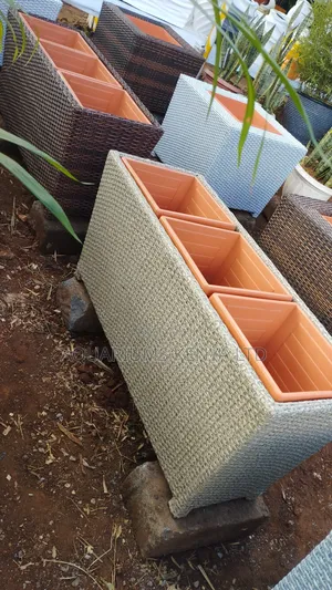 Rattan Flower Vases