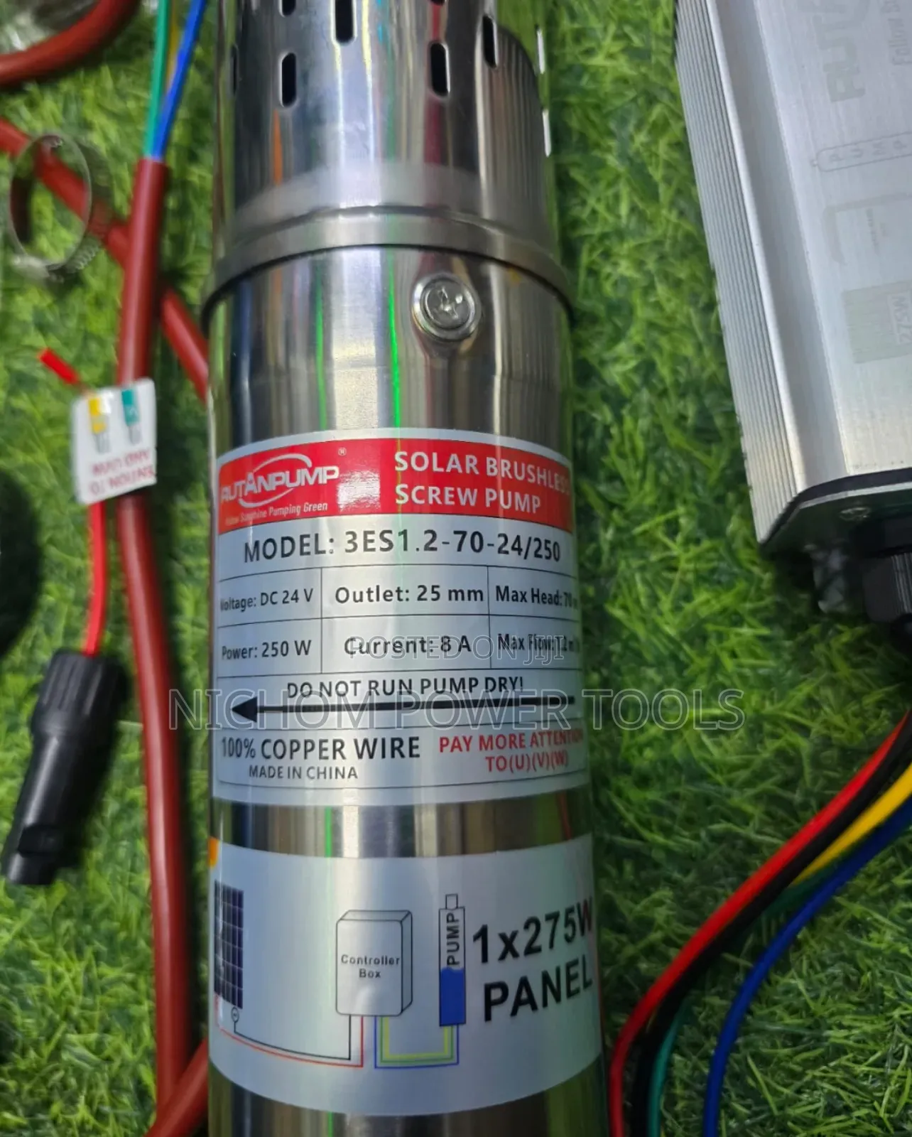Rutan Submersible Solar Water Pump 70m 250watts/Rutan Pump