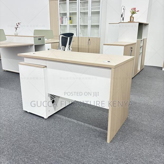 Office Desk:1200mm Simple Homework Desk With Storage - thumbnail 2
