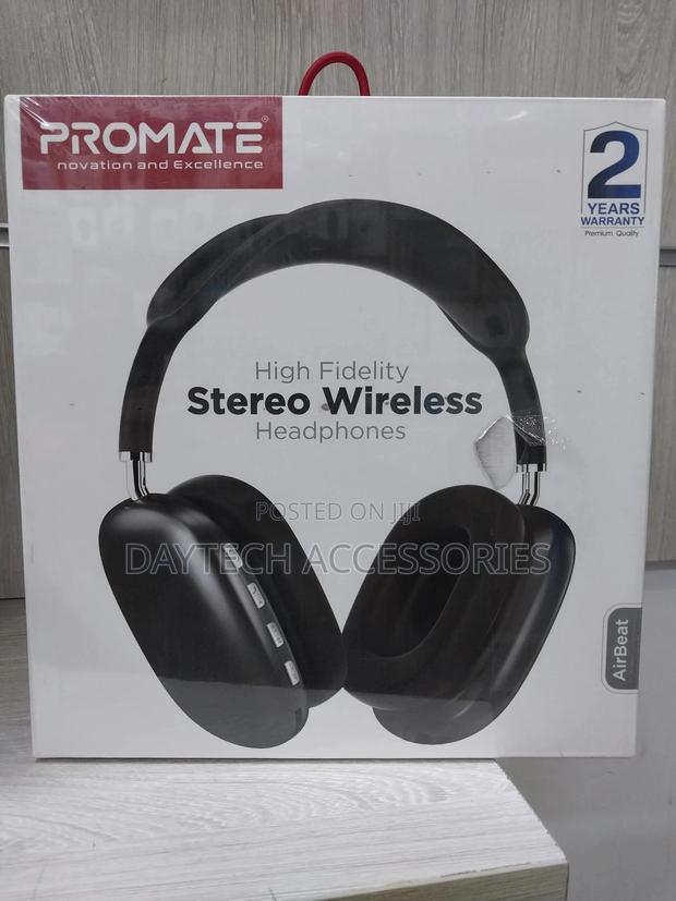 Promate Airbeat Ergonomic Over-Ear Bluetooth 5.0 Headset