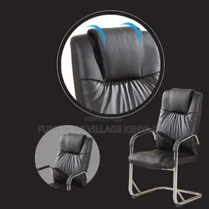 Office Chair:Leather Boardroom Chair With Padded Armrest