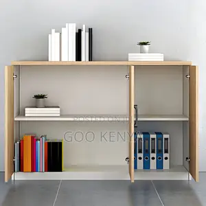 Office Cabinet ; 3-Door Wooden Storage Credenza