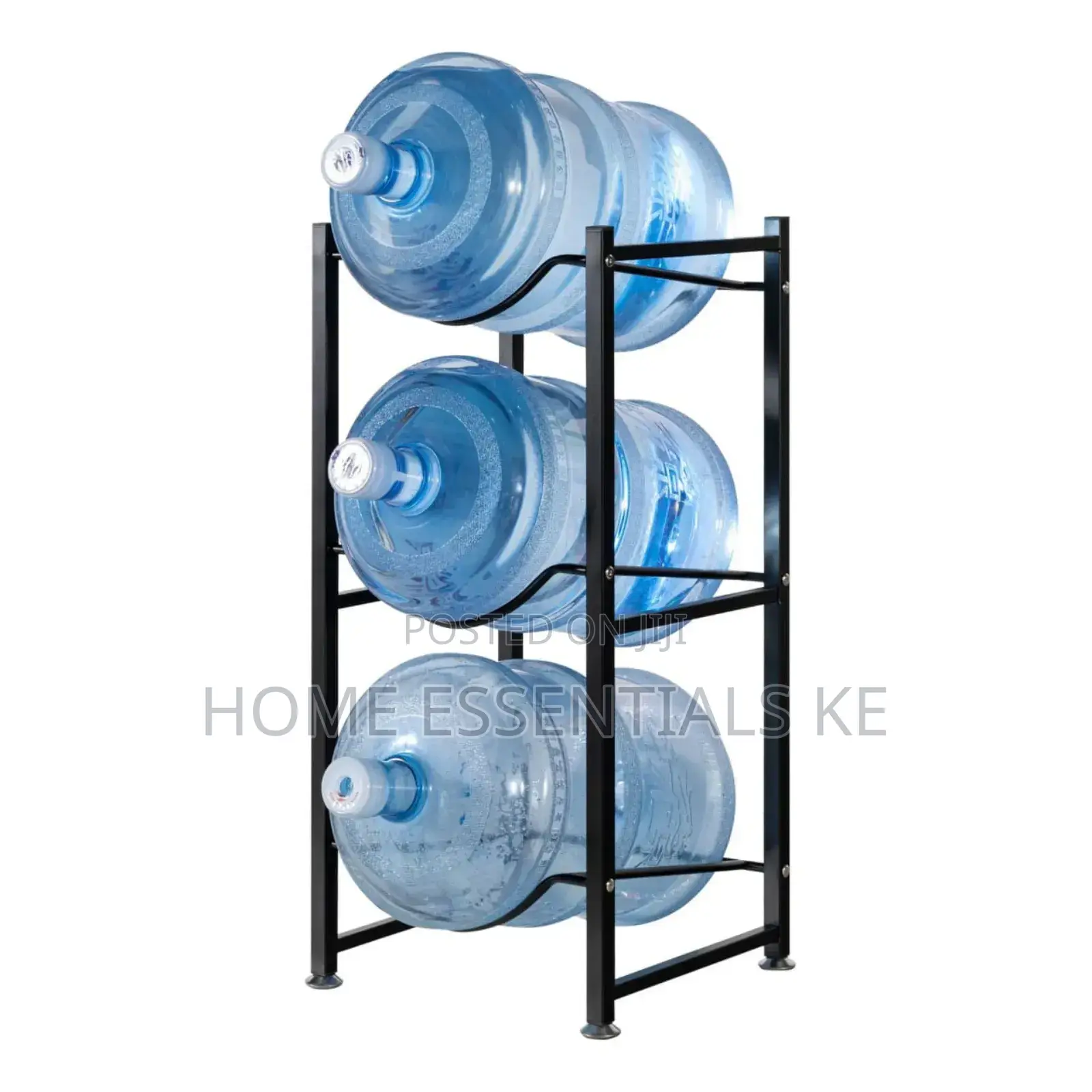 3 Water Bottle Holder Rack -Black White