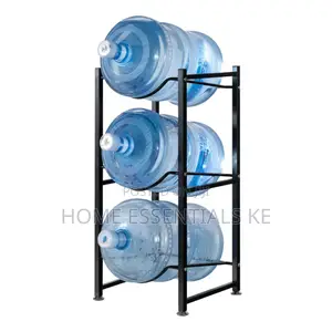 3 Water Bottle Holder Rack -Black White