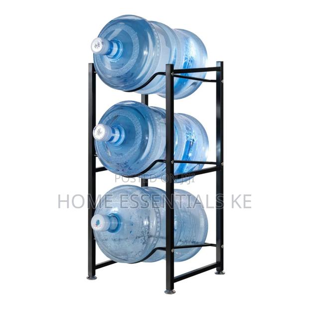 3 Water Bottle Holder Rack -Black White - thumbnail 2