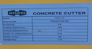 Hisaki Japan Concrete Cutter 14inch With Honda Engine Gx160