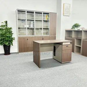 Office Desk:Simple 1200mm Study Table With Storage Unit