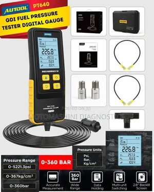 Autool Pt640 Digital Vehicle Gdi Fuel Pressure Tester Gauge