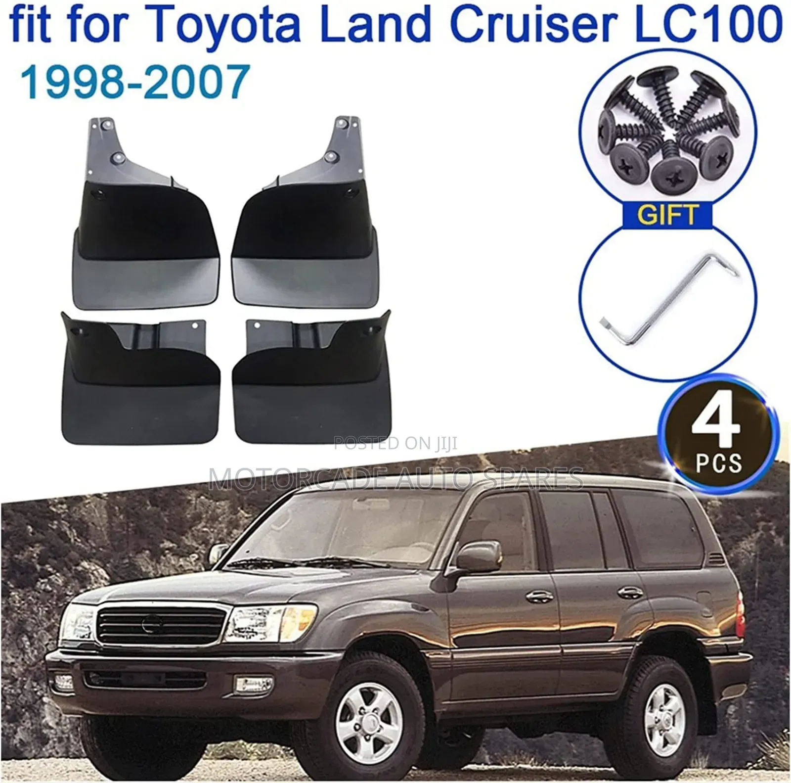 Landcruiser 100 Series 2000-2007 Mudflaps Set