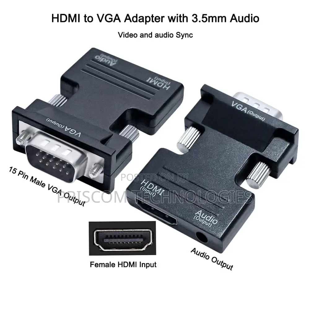 Hdmi to Vga Converter With Audio and Dc 5v