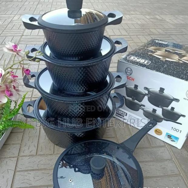 Bosch 11pc Cookware With Silicone Lid Covers - main view