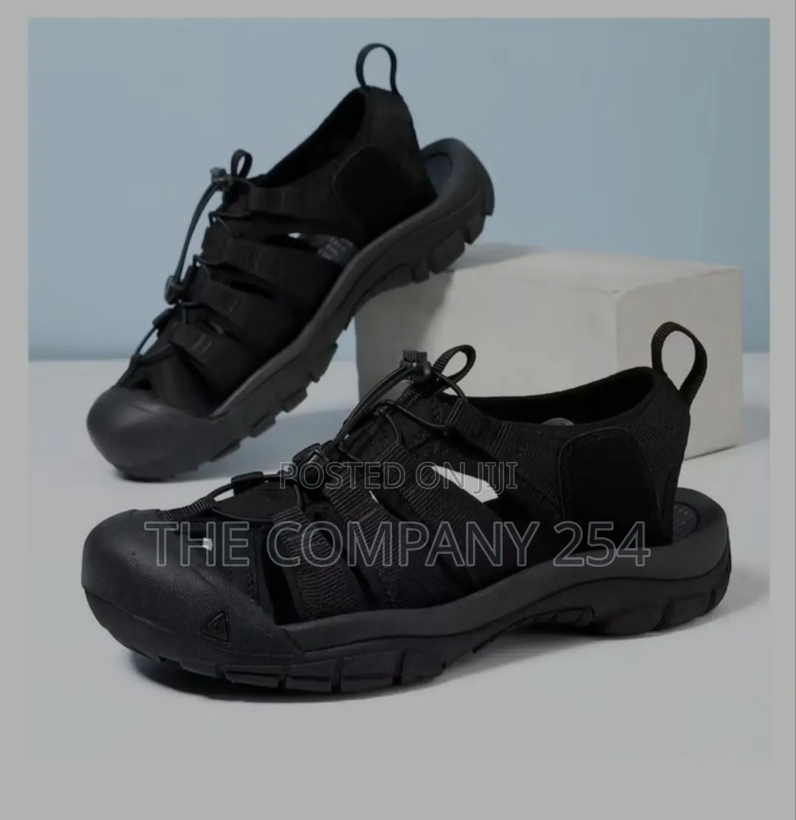 Quality Leather Casual Rubber Sole Keen Slides Open Shoes