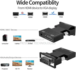 1080p Hdmi to Vga Converter (Female Hdmi In, Male Vga Out)
