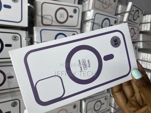 Lovous iPhone 16 Magsafe Charging Transparent Case-Purple - thumbnail 2