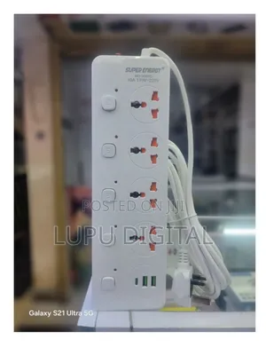 Super Energy Extension 4ways,2 Usb Ports and Type C to C