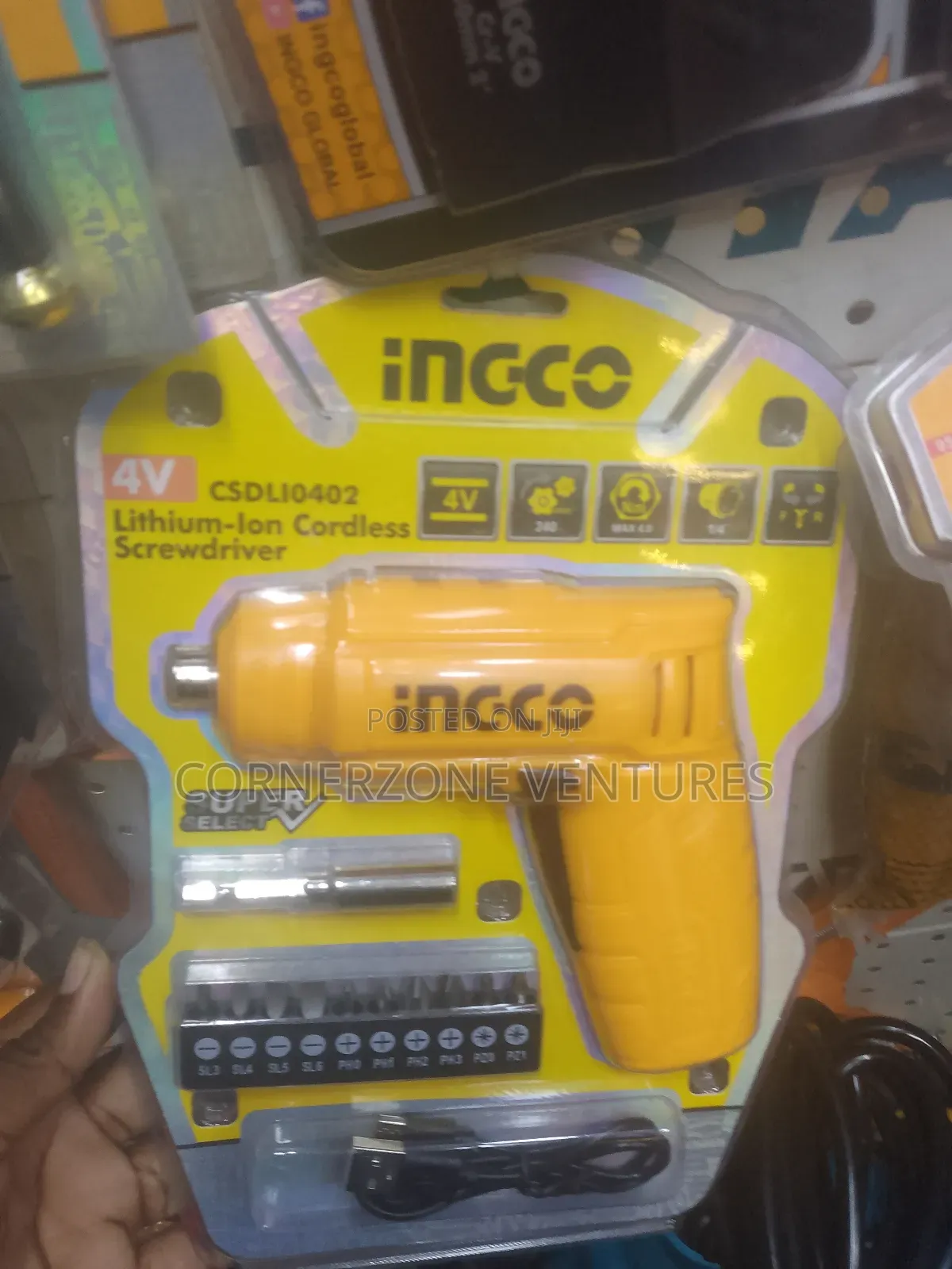 Ingco Cordless 4v Screwdriver