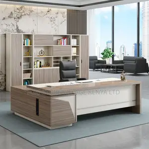 Office Desk:Executive-Style 160cm Office Corner L-Desk