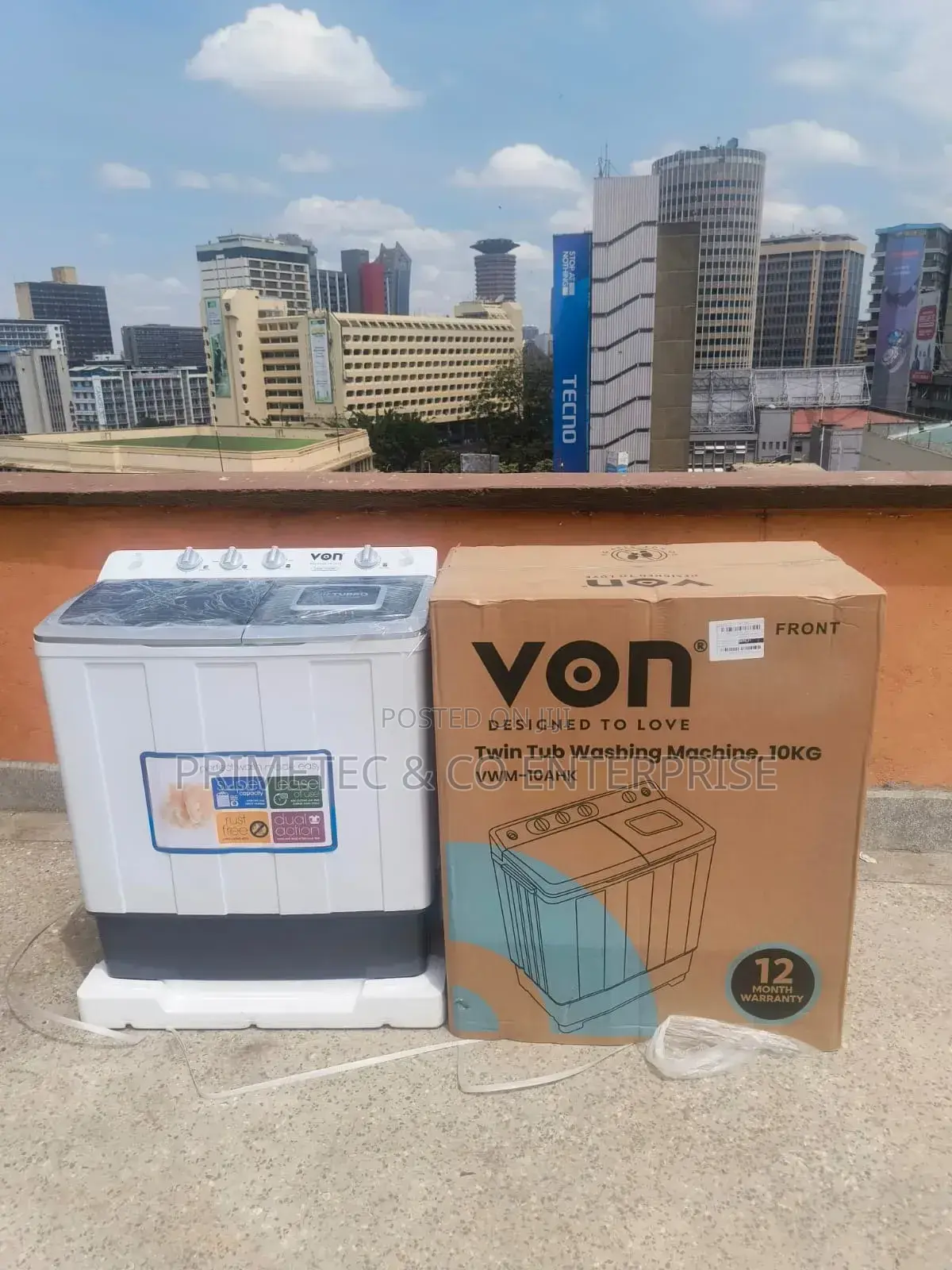 13kg Von Twin Tub Washing Machine