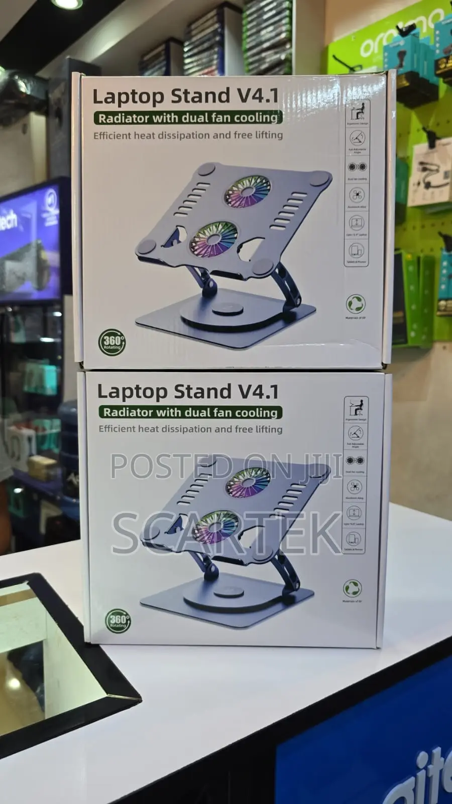 Laptop Stand V4.1 Radiator With Dual Fan Cooling