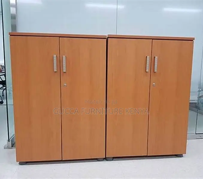 Office Cabinet:Medium Height Wooden Credenza Office Cabinet