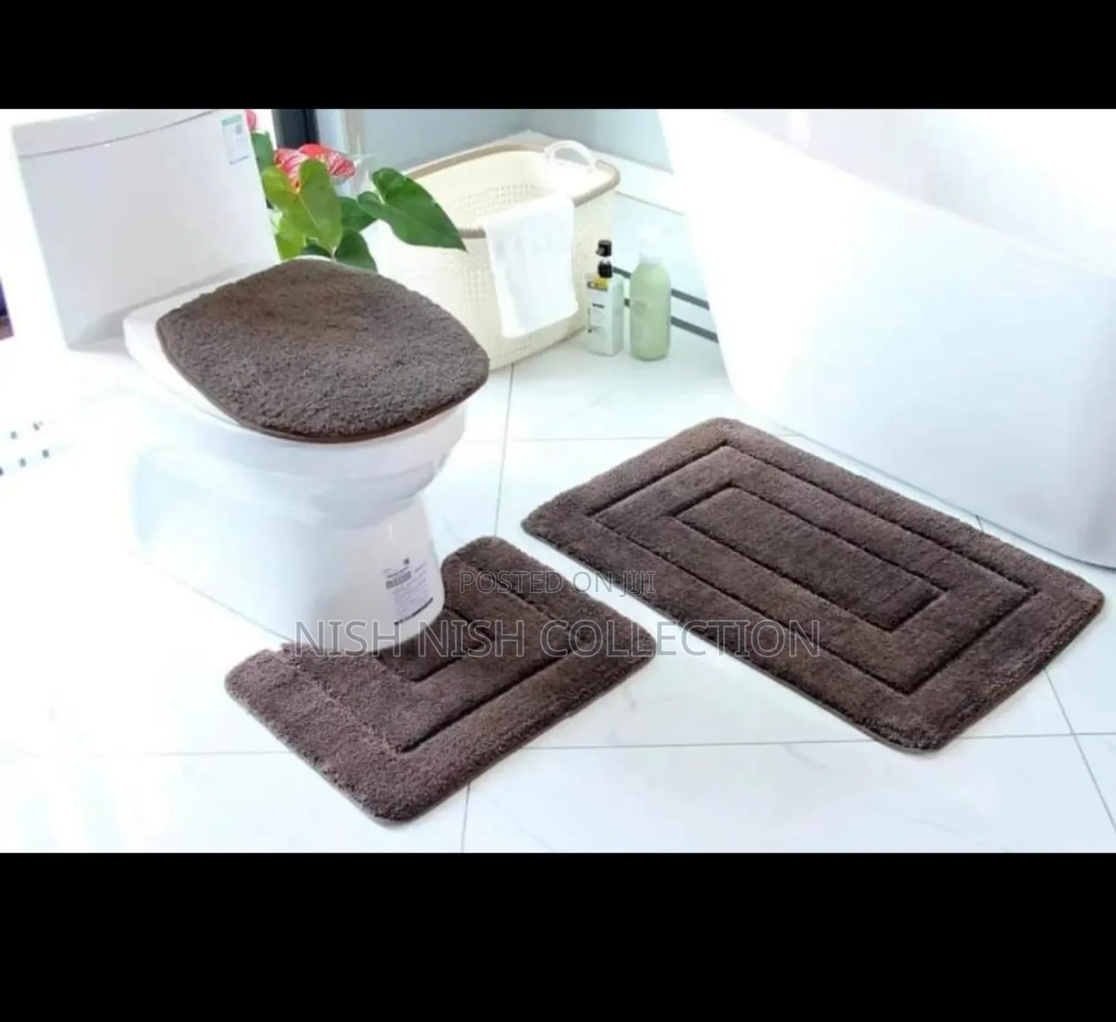 3 Pieces Bathroom Mats