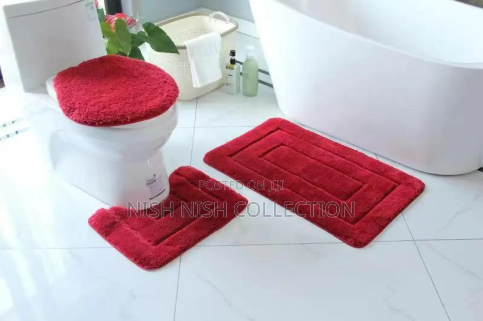 3 Pieces Bathroom Mats