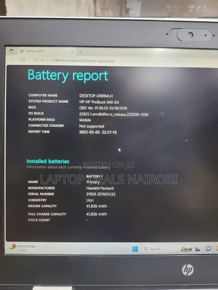 Laptop HP ProBook 640 G4 8GB Intel Core I5 SSD 256GB