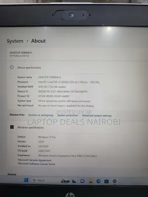 Laptop HP ProBook 640 G4 8GB Intel Core I5 SSD 256GB