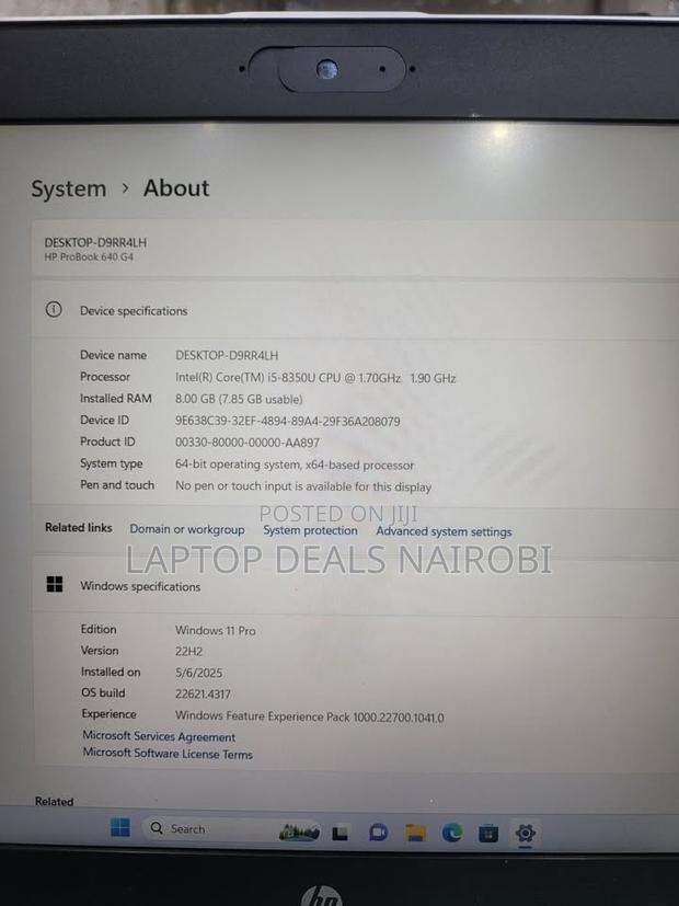 Laptop HP ProBook 640 G4 8GB Intel Core I5 SSD 256GB - thumbnail 3