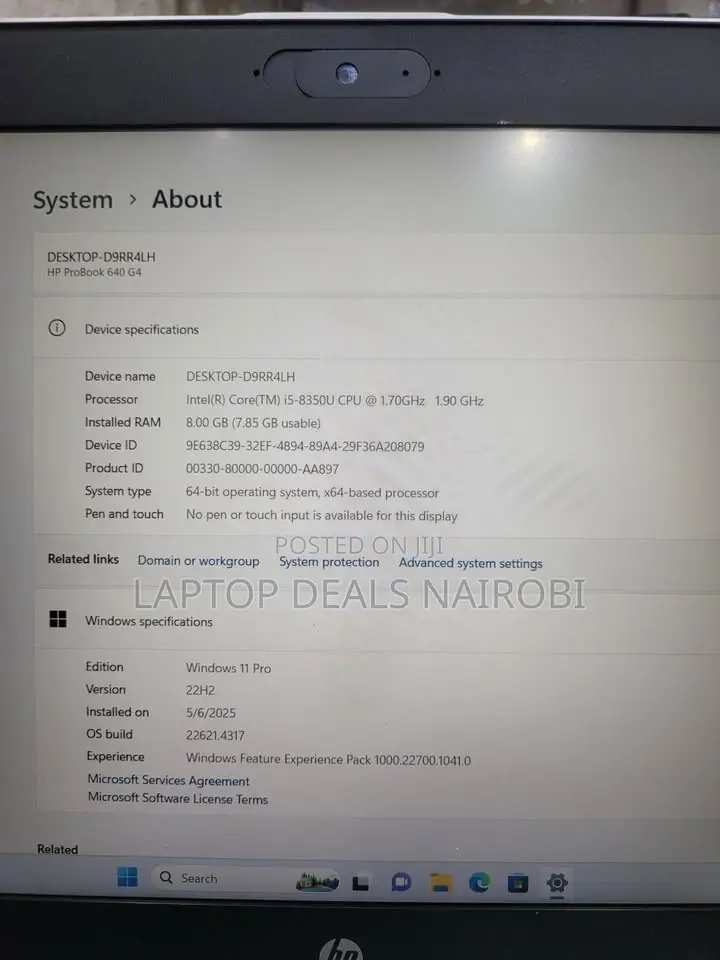 Laptop HP ProBook 640 G4 8GB Intel Core I5 SSD 256GB
