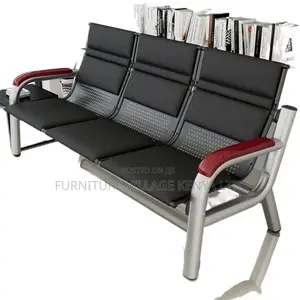 Office Sofa: 5-Seater Waiting Room Sofa Set-Steel Frame