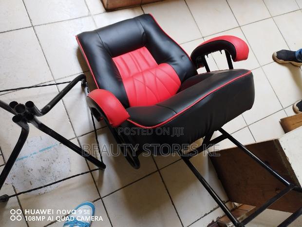 Mini Local Barber Chair Black Red - thumbnail 2