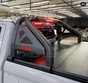 Hard Tri-Fold Cover Matte Black Rollbar Available at Very
