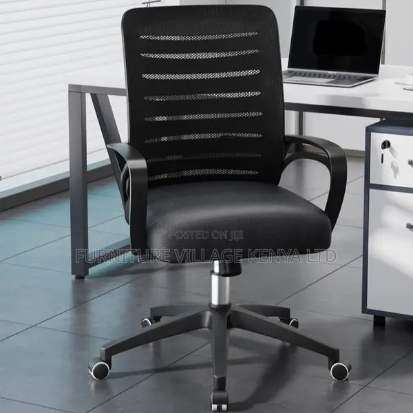 Office Chair: Office Strong Mesh Task Chair With Backrest