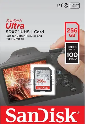 Sandisk Ultra SDXC Card Up to 100mb/S - 256gb