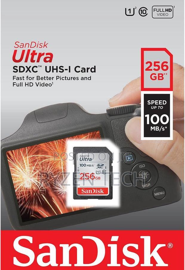 Sandisk Ultra SDXC Card Up to 100mb/S - 256gb