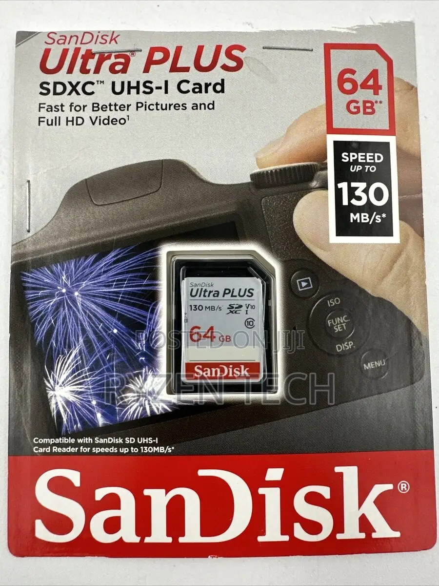 Sandisk Ultra SDXC Card Up to 100mb/S - 64gb